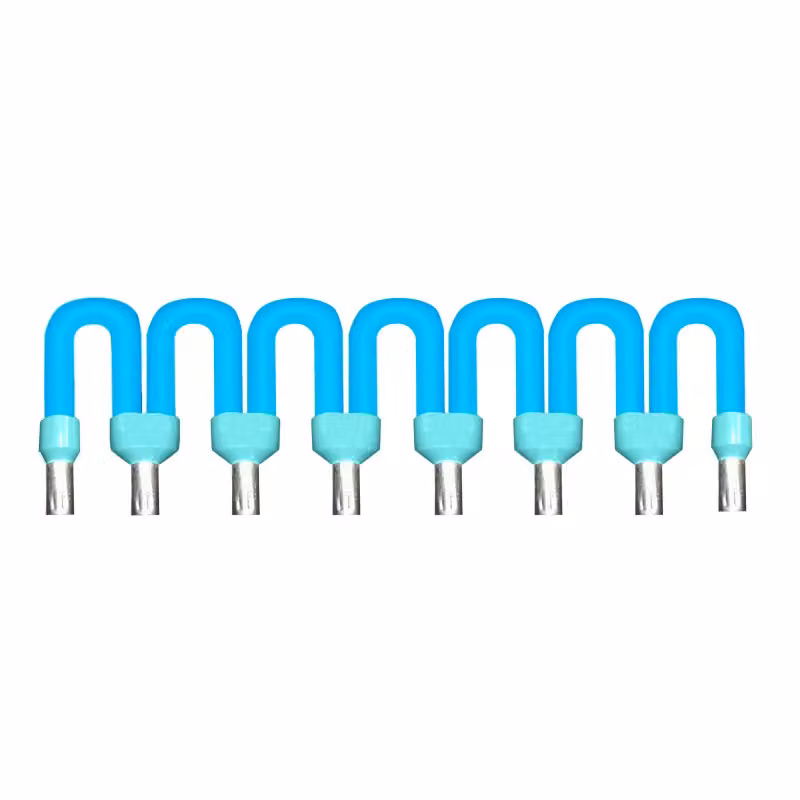 Schneider Electric Ponte inseribile per morsettiera, per uso generico in corrente continua, blu, 2 cm ABFC08R02B