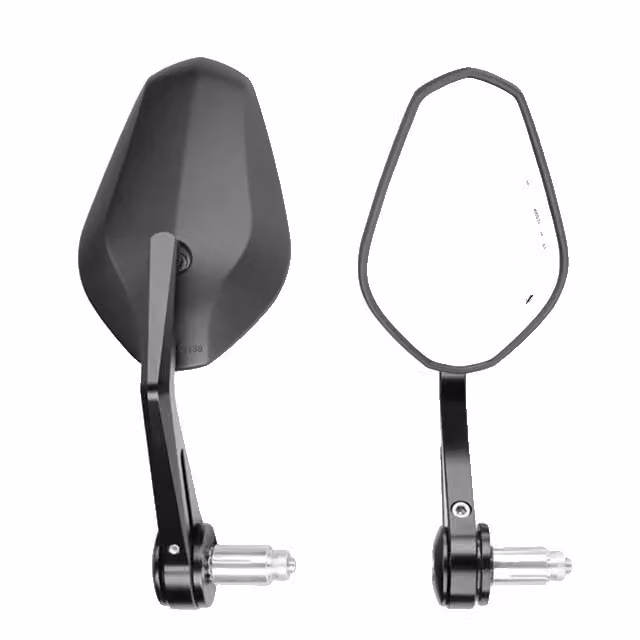Specchio per moto, design rotondo, montaggio universale, quadrato