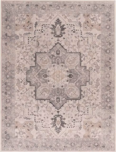 Tappeto lavabile Sami beige in poliestere con antiscivolo L: 240 cm, P: 340 cm