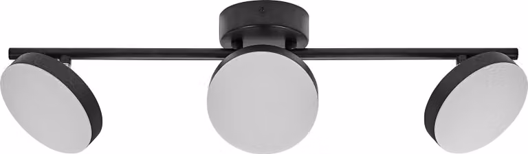 OSRAM Decor Spot Moon nero, 3 corpi lampada orientabili, 16 W, 840 lm, 3000 K, corpo in metallo, design funzionale e minimalista, facile installazione, LED non sostituibili