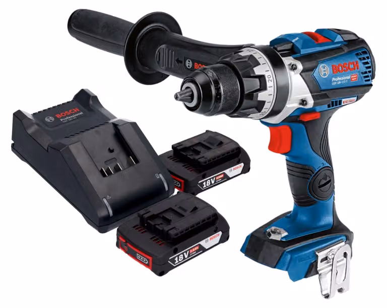 Bosch GSR 18V-110 C Trapano avvitatore professionale a batteria 18 V 110 Nm brushless + 2x batteria ricaricabile 2,0 Ah + caricabatterie
