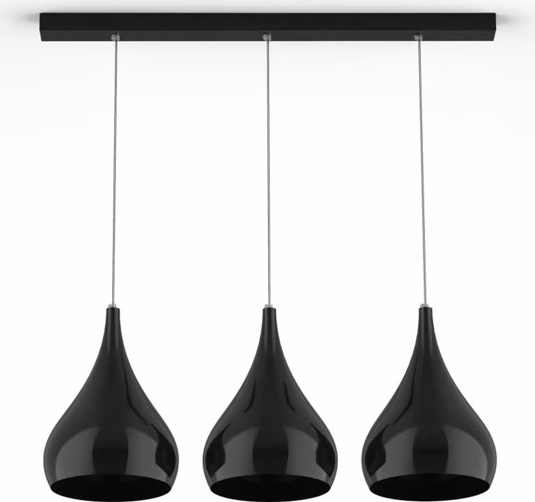 Lampada A Sospensione Calice Lineare X3 Monocolore Lucida