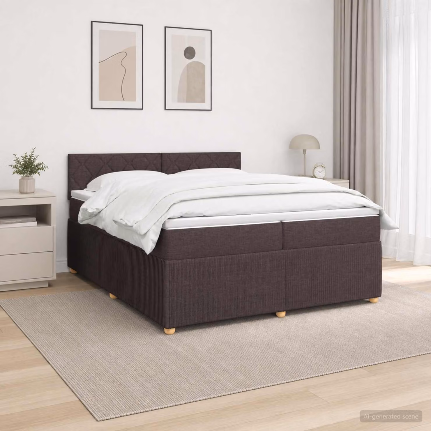 vidaXL Letto box spring moderno con materasso a molle insacchettate e porta USB, L/P: 200 x 200 cm