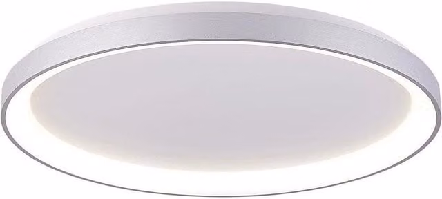Trade Shop - Plafoniera Moderna Tonda Led Cct 60 W 3000k 4000k Soffitto Lampada Parete 80 Cm - Silver
