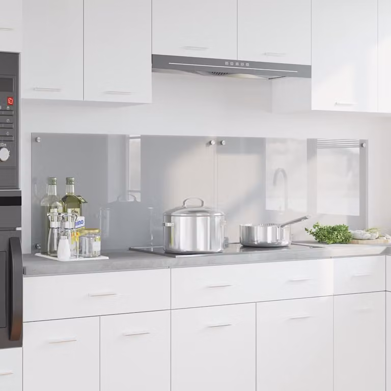 Set di 2 schienali da cucina vidaXL colore grigio, L 90 cm x P 50 cm