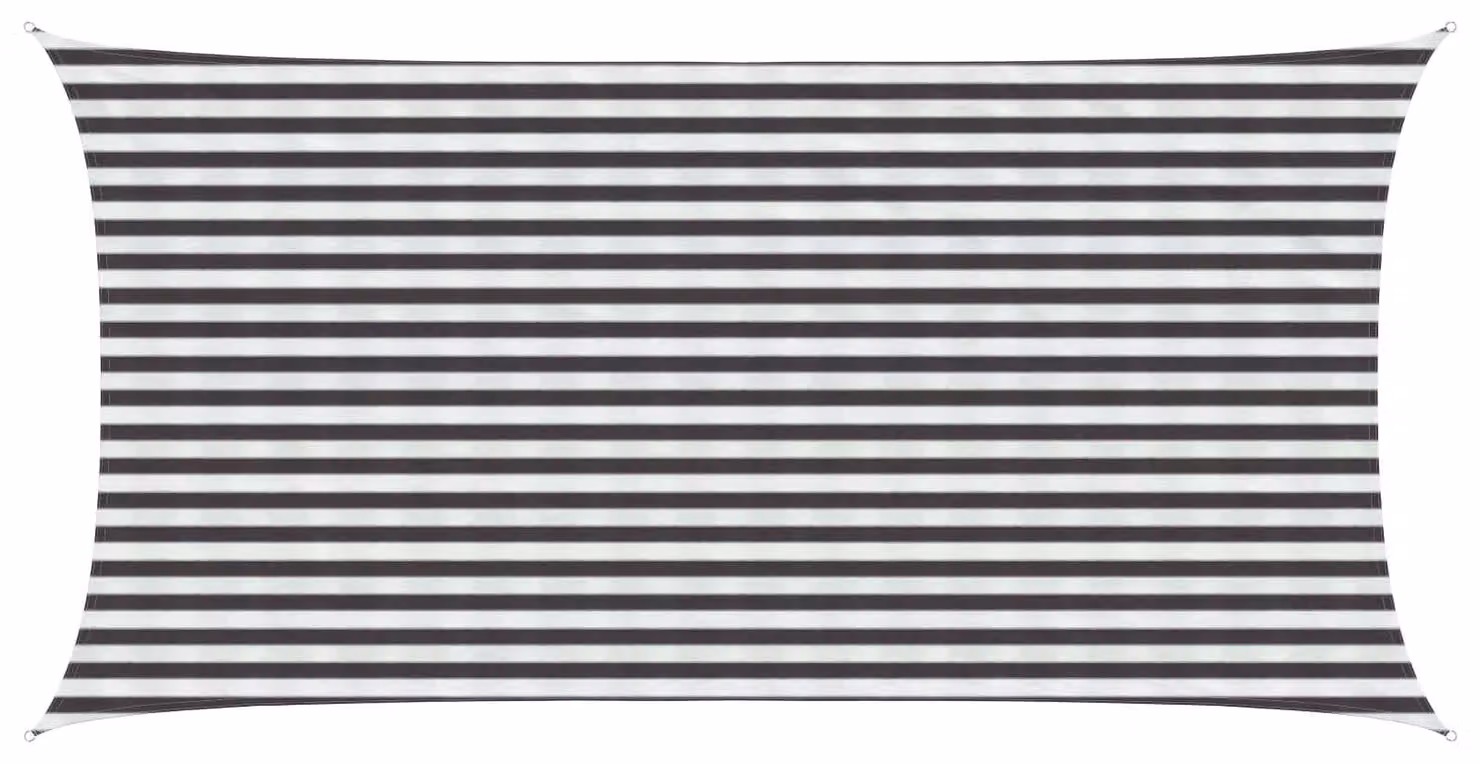 Telo Ombra Antracite e Bianco 2,5 x 4,5 m HDPE
