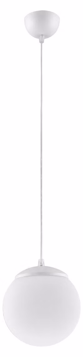 Lampada a sospensione UGO 20 bianca 1xE27 15W acciaio/vetro 110x20x20cm Sollux Lighting