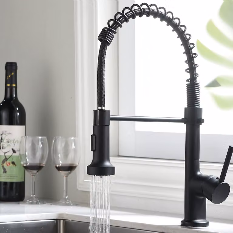 Rubinetto da cucina estraibile, girevole a 360°, miscelatore monocomando