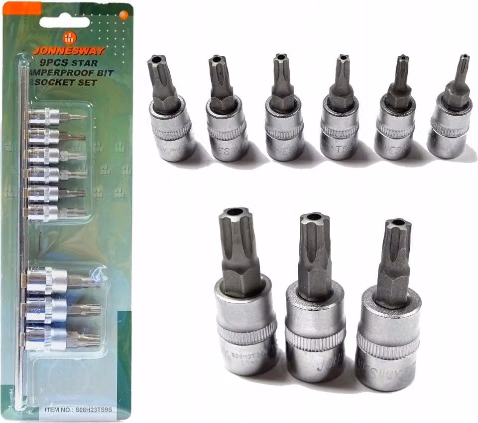 JONNESWAY 1/4" 5-AKE Chiave con foro Set da 9 pezzi