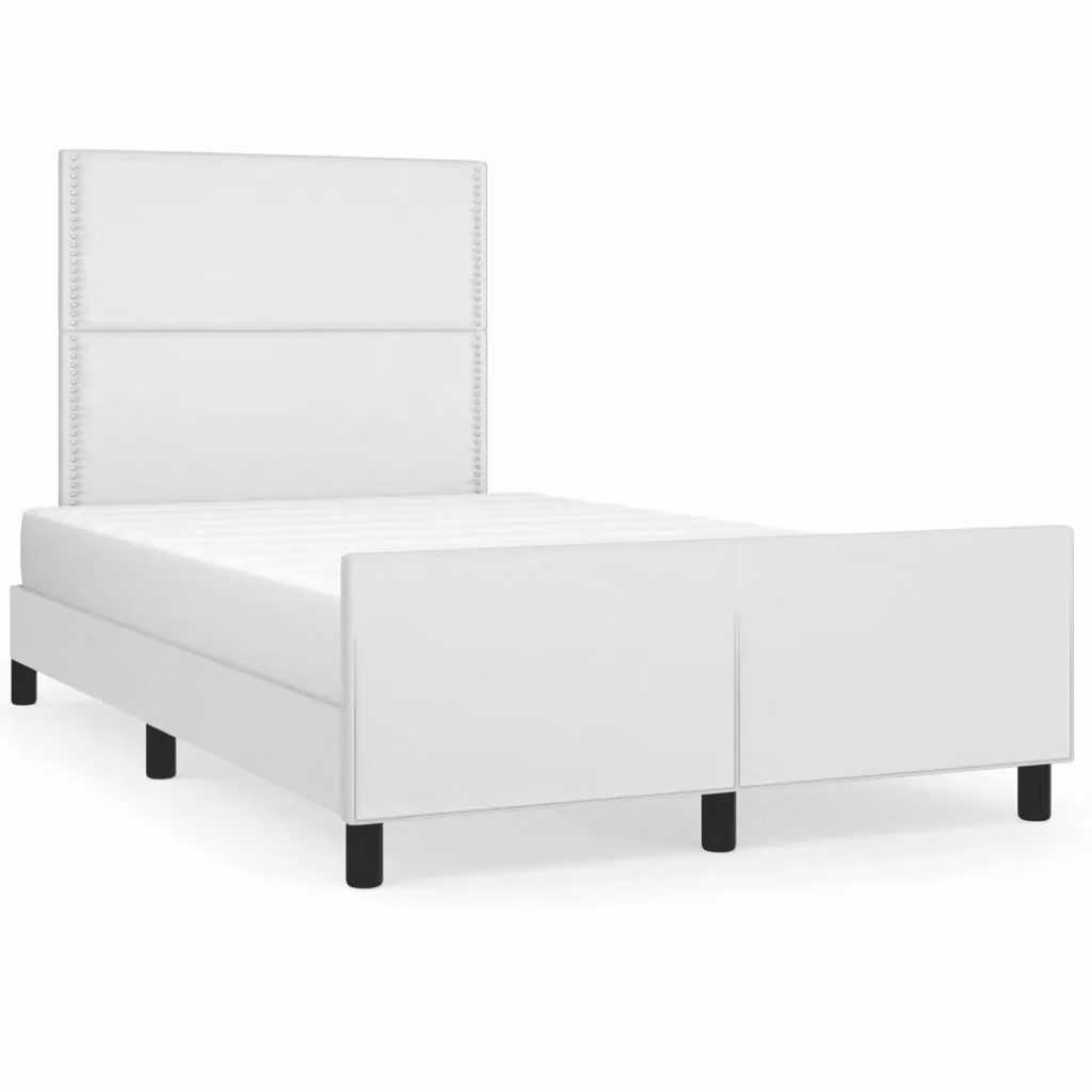 Giroletto vidaXL senza materasso in similpelle bianco L/P/H: 120 x 200 x 123 cm – 2
