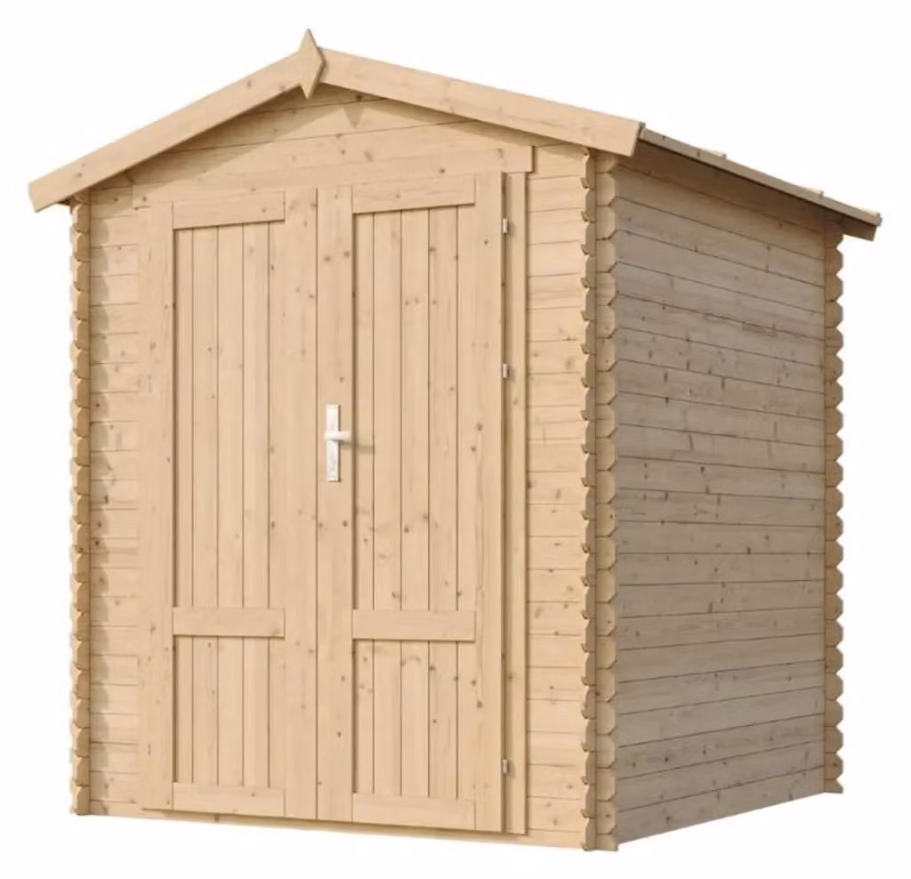 Casetta da Giardino in Legno TIMBELA M320F1 Grigia 2,82 m² – 2