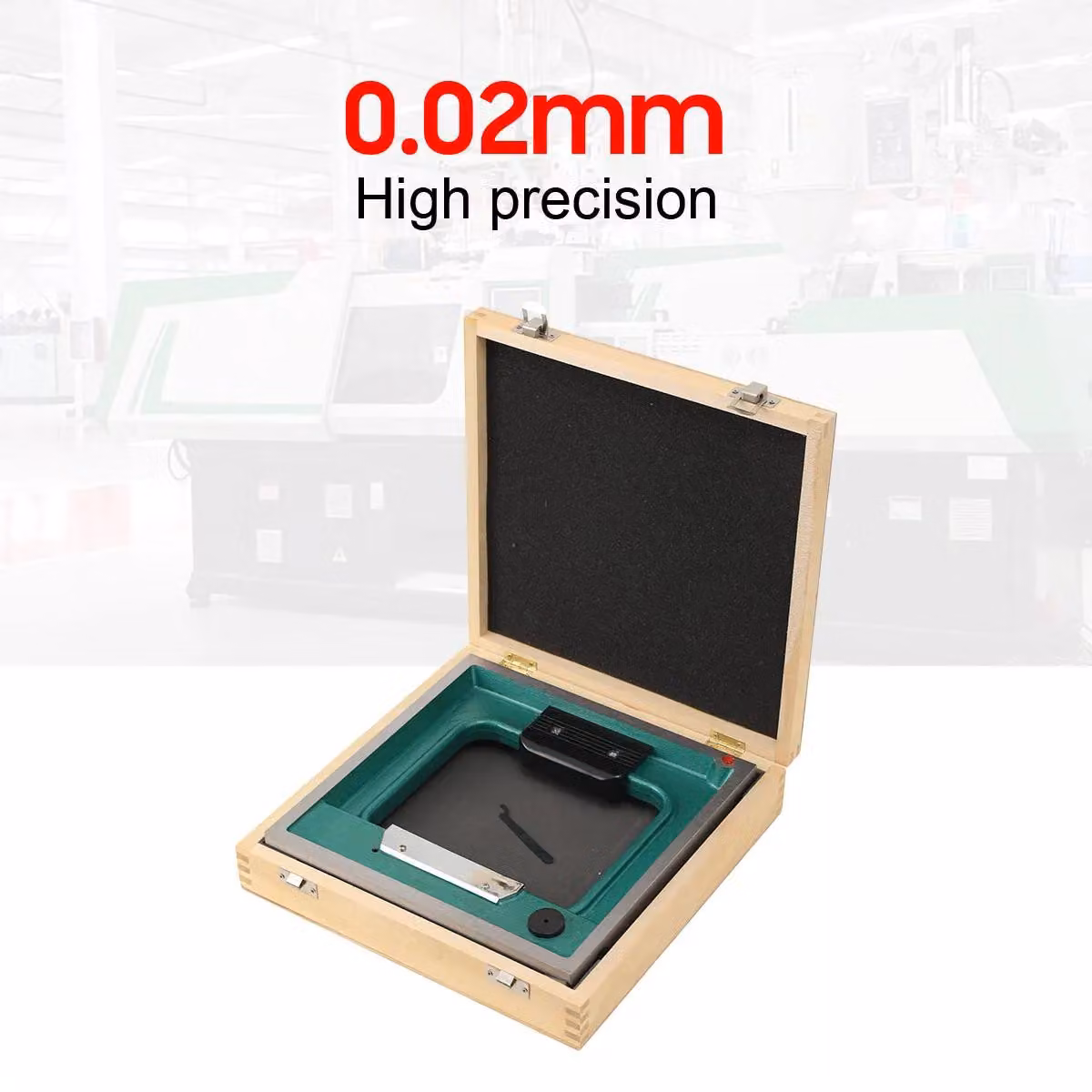Livella a bolla di precisione meccanica - Livella a telaio - Precisione di 0,02 mm/m - 250 mm - Qualità industriale - Adatta per l'installazione di macchinari