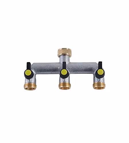 Presa 3 Rubinetti 3/4F + 3/4M    Ottone 468B Aquatech