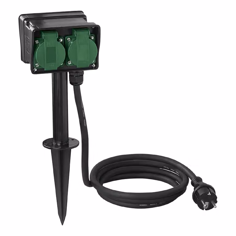 Presa da giardino Schuko 4 vie 2M 3x2,5mm²