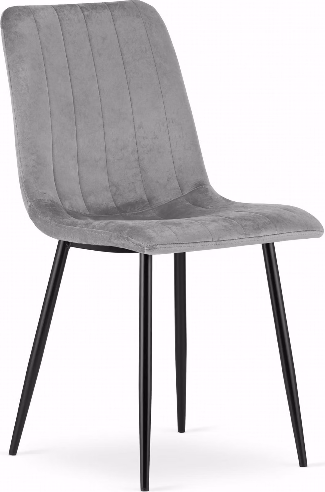 Sedia LAVA - velluto grigio chiaro x 1