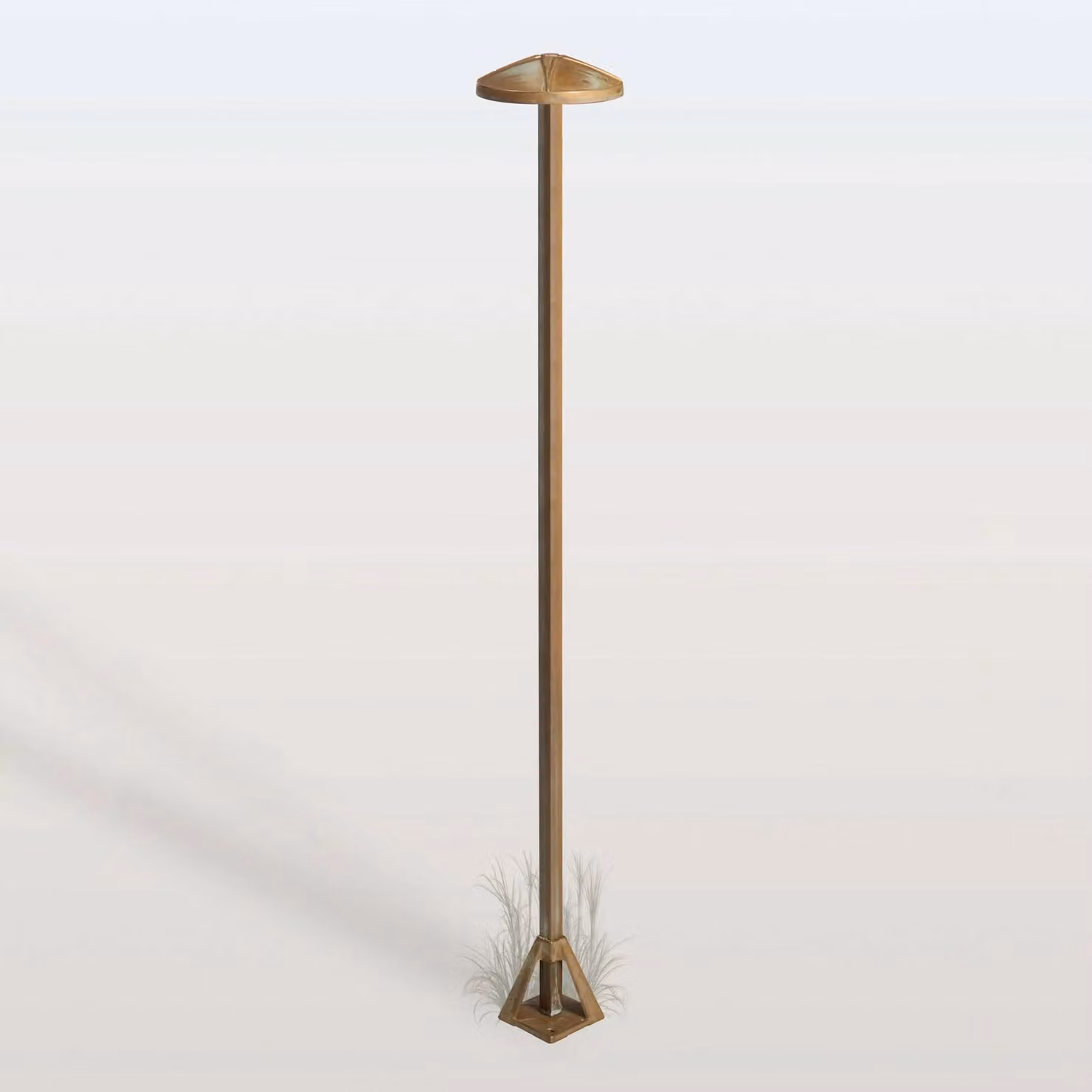 Moretti Luce Lampioncino da giardino Aura Disk, Bronzo / Ottone antico, Ottone, Campagna / Rustiche, Lampada LED da esterni