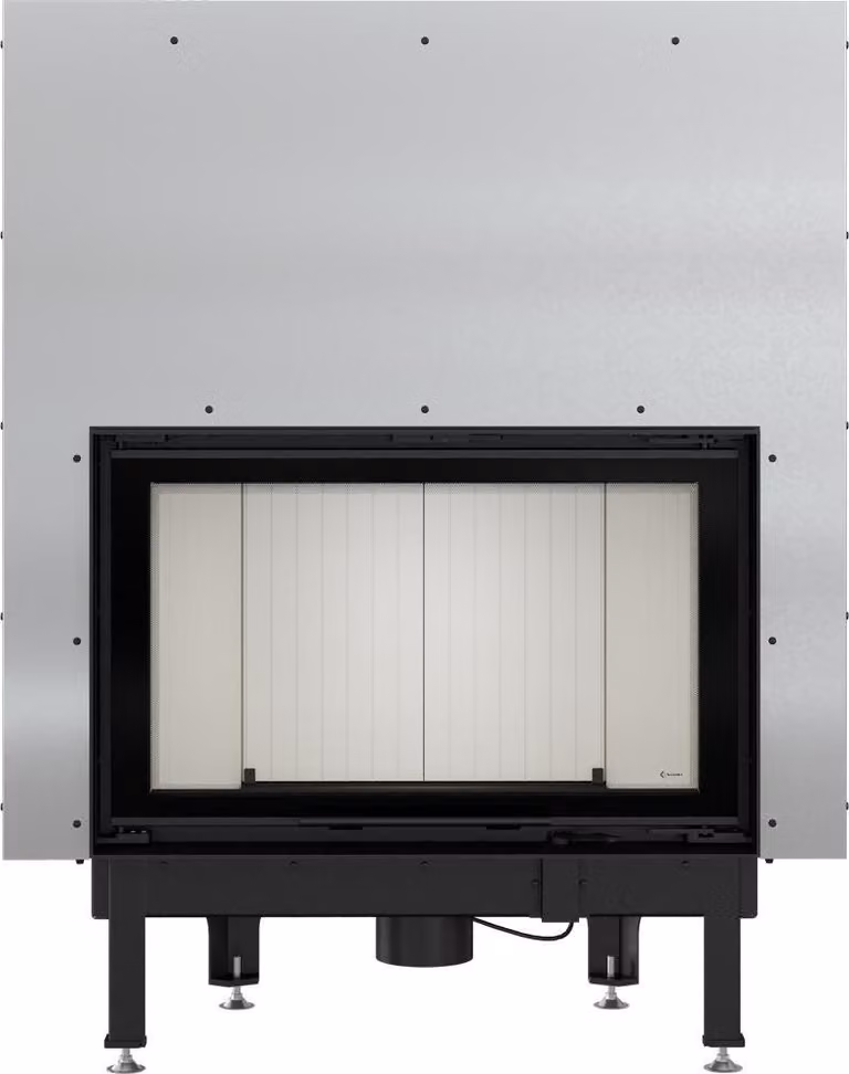 Inserto camino in acciaio KRATKI NADIA 12 kW Ø 200 con porta scorrevole