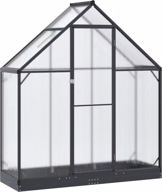Serra da Giardino con porta Antracite 183,5 x 63,5 x 207 cm CFW6925559
