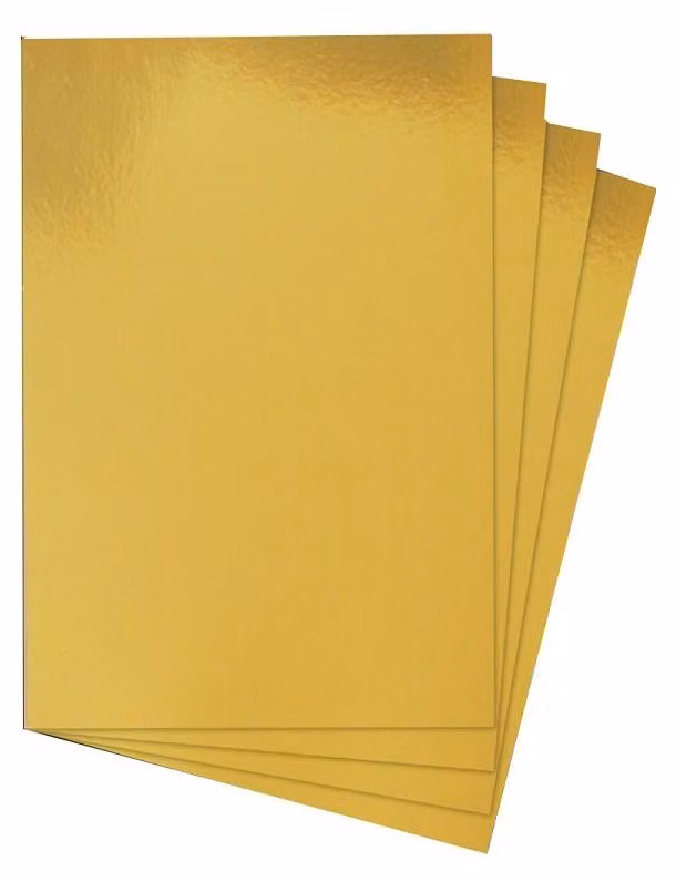 Fogli di acetato A4, 240 g/m², color oro, confezione da 30 fogli