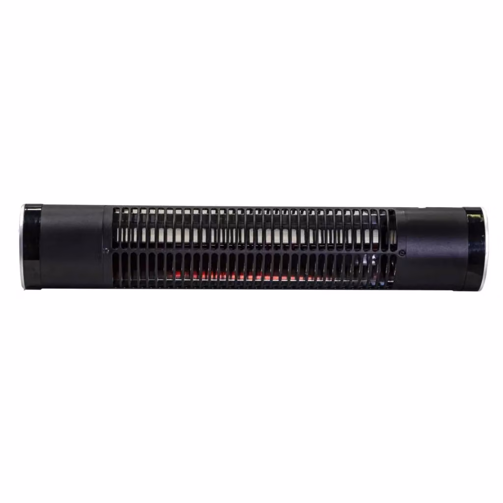 Stufa Elettrica ad Infrarossi da Esterno GIORDANOSHOP in Alluminio Nero L: 71 cm, P: 13,5 cm, H: 17 cm – 2