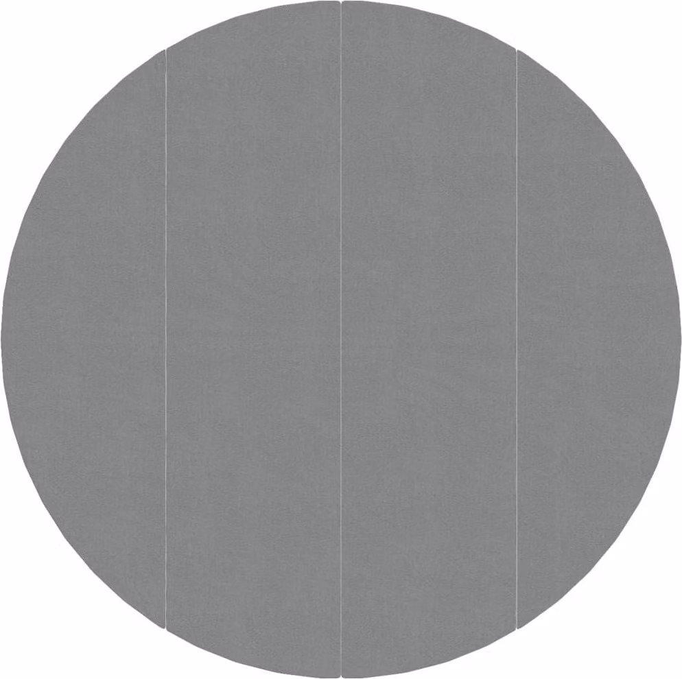Telo Sotto Piscina Grigio Chiaro Ø428 cm Geotessile Poliestere