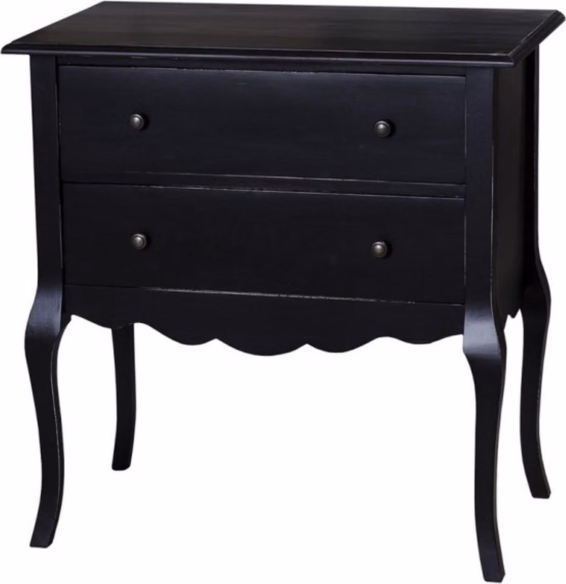 Casa Padrino Cassettone barocco a 2 cassetti 80 cm - Mobili in stile liberty per la casa di campagna