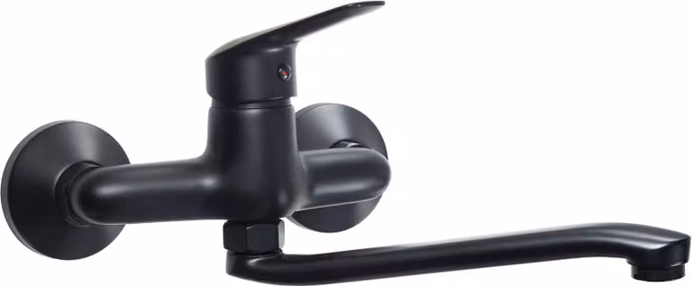 Wall-mounted kitchen faucet