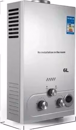 Scaldabagno, acciaio inox, efficienza energetica, 6L 12KW