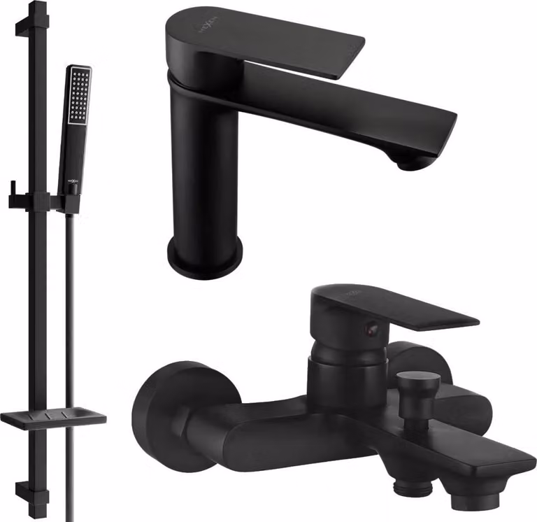 Mexen Royo DQ72 set da bagno, nero - 72203DQ72-70