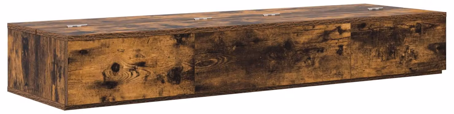 Scrivania da studio in legno effetto rovere, dimensioni 152 x 40 x 19,5 cm