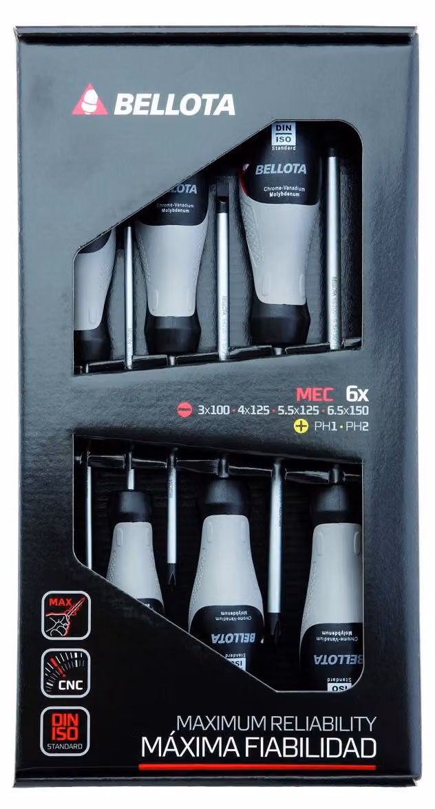 Bellota 66292-MEC: Set di cacciaviti per meccanici, 6 pezzi