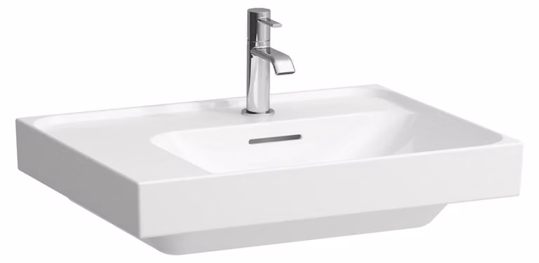 LAUFEN MEDA lavabo, encastrable, tablette à gauche, 600x460mm, sans trou pour robinet, avec trop-plein, H8171120001091, H8171120001091