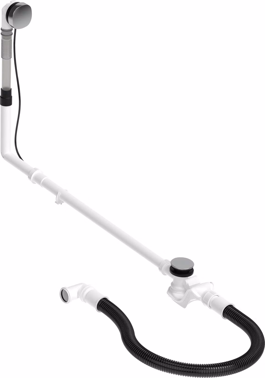 Ensemble de vidange et de trop-plein Duravit Quadroval 792210, chrome, 792210000001000, 792210000001000