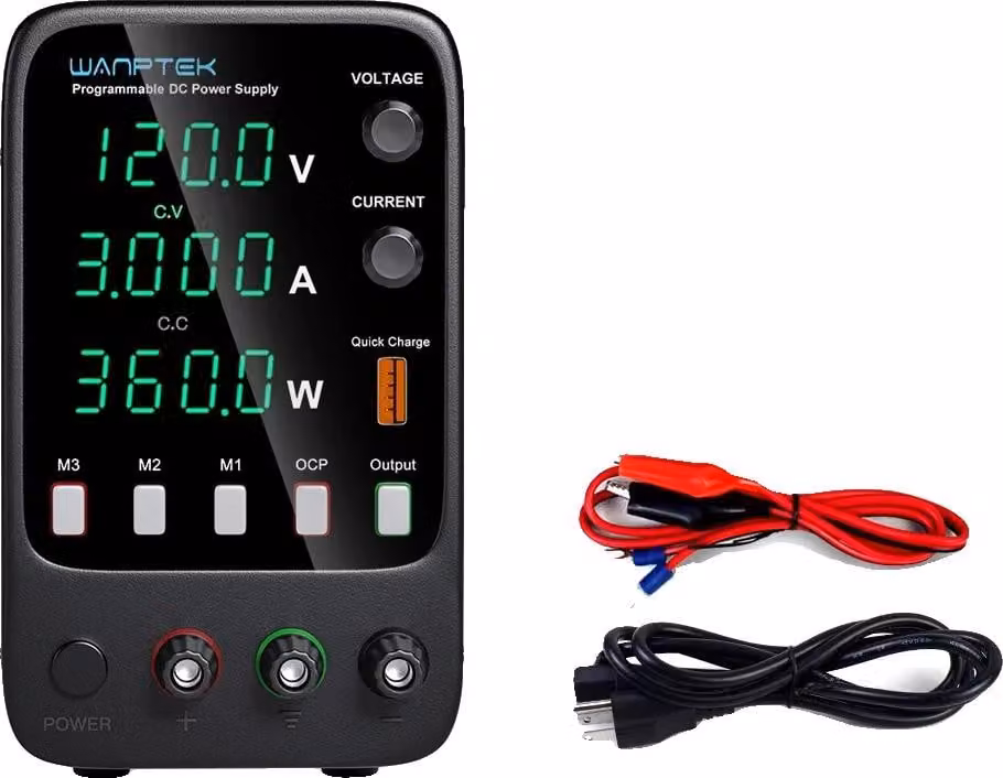 Alimentatore DC, tensione regolabile, controllo encoder, APS1203H