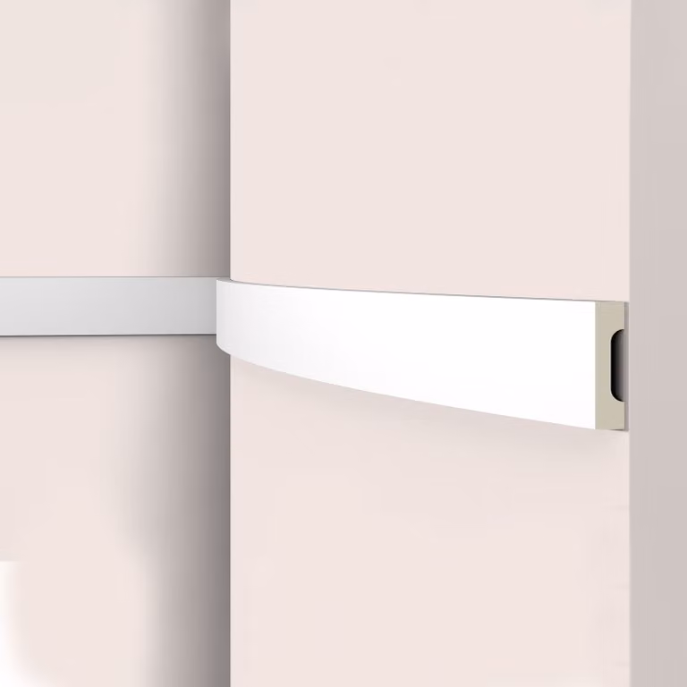 Rivestimento della parete NMC WD2 Flex ARSTYL Noel Marquet Rivestimento della porta flessibile Rivestimento decorativo Rivestimento del pavimento stile classico colore bianco 2 m
