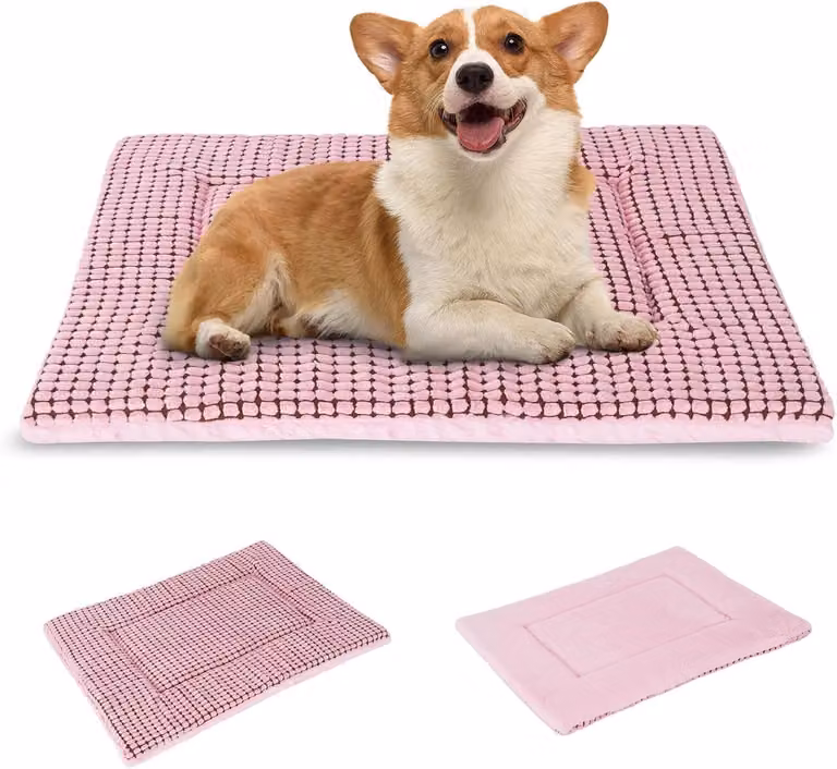 Tappetino per cuccia, reversibile, 76 x 50 cm, realizzato in schiuma viscoelastica, adatto per trasportini per cani