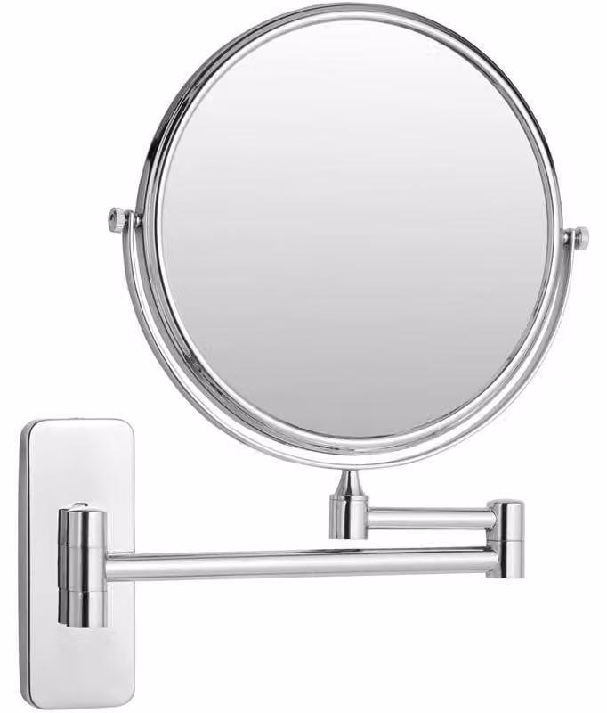 Specchio da bagno UNIQ di marca sconosciuta con ingrandimento 10x e braccio