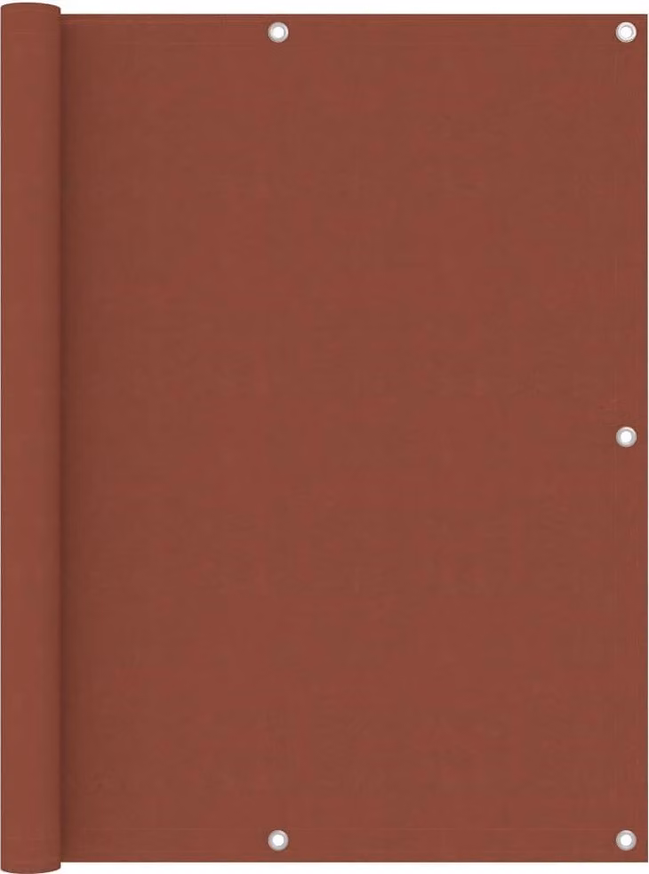 The Living Store Paravento per balconi rosso terracotta 120x400 cm Tessuto Oxford