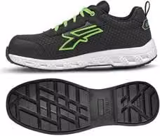 Scarpe antinfortunistiche basse U Power Mitch S3 Grigio e Verde Taglia 41