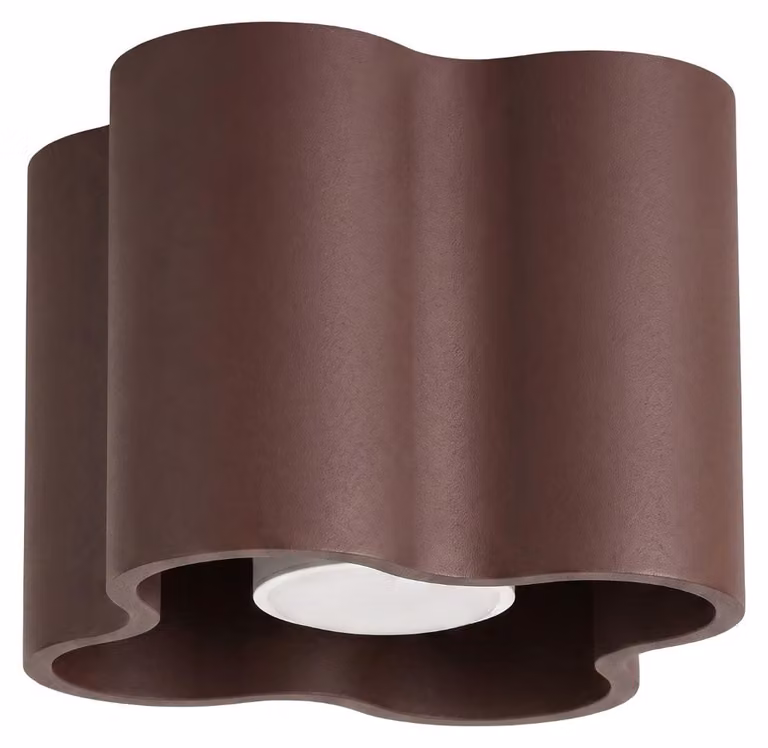 Plafoniera OVIO 1 marrone GU10 1xGU10 10W alluminio 10x12x12cm Sollux Lighting