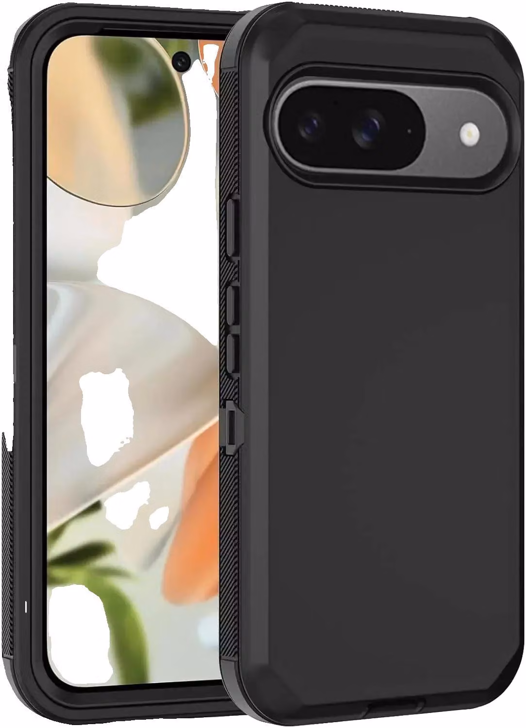 Custodia protettiva, resistente agli urti, con design antiscivolo, colore nero, compatibile con Pixel 8a