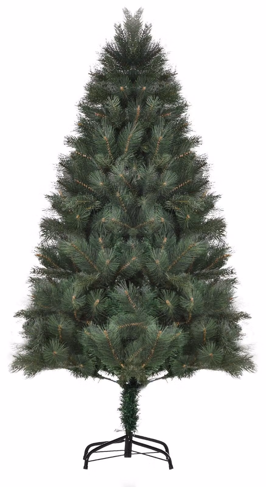 Albero di Natale Ø90 x 180 cm, abete artificiale, fogliame realistico, verde