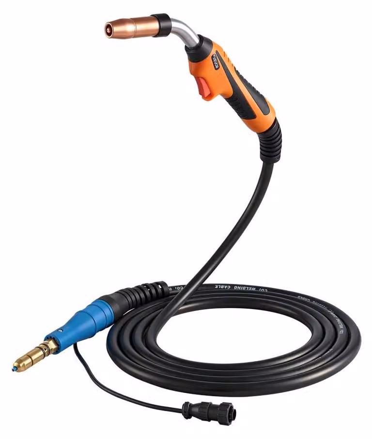 Saldatrice MIG - 250A, torcia per saldatura MIG con tubo flessibile da 4,57 metri - Potenza: 250 W