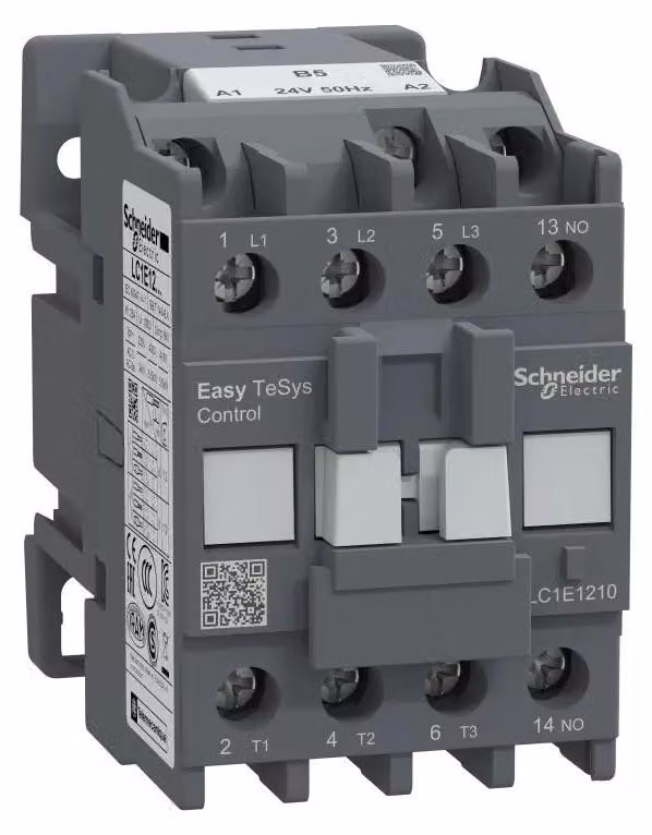 Schneider Electric Easy TeSys Contattore di potenza 3P 12 A 1NO 24 V CA 50 Hz LC1E1210B5
