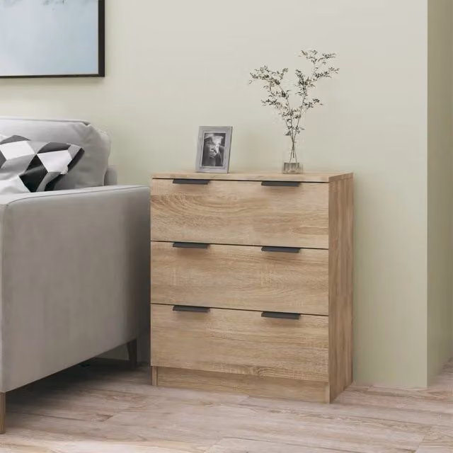 Credenza Buffet Armadio da Cucina Design Mania in Legno Multistrato Rovere Sonoma, L: 60 cm, P: 30 cm, H: 70 cm