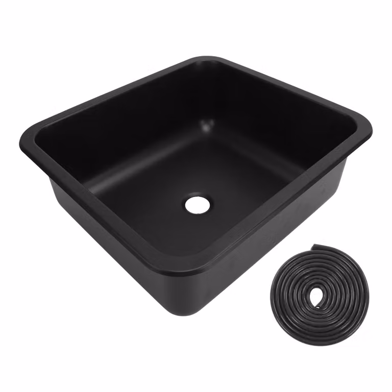 Lavello per camper, in acciaio inox 304, versatile lavello rettangolare con grande capacità per caravan, camper, barca, camper, yacht