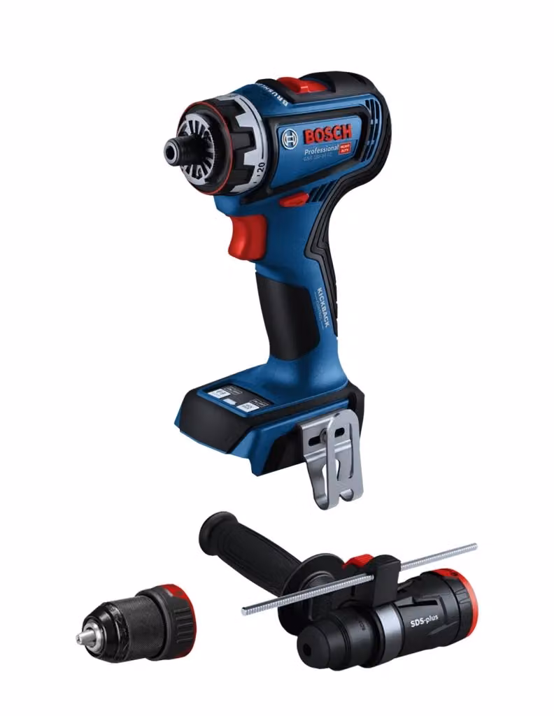 Trapano Avvitatore Bosch GSR 18V-90 FC con 2 batterie ProCORE da 4,0 Ah, caricabatterie GAL18V-40 e L-Boxx 136 – 2