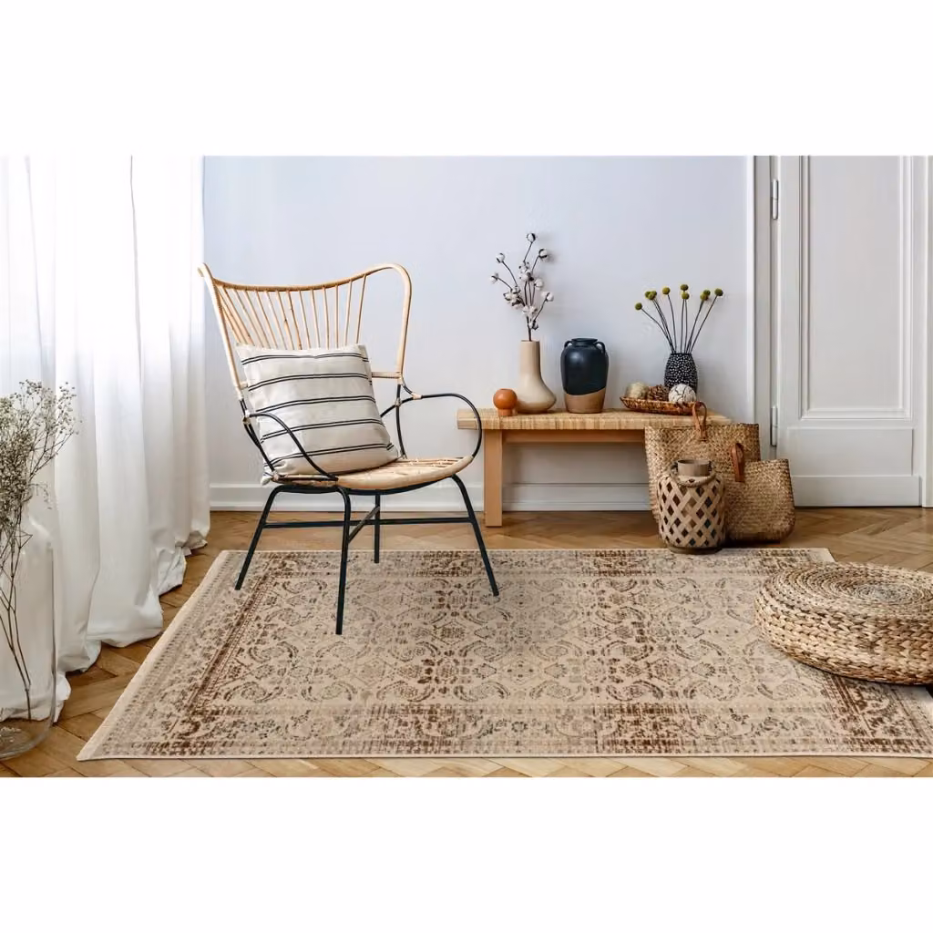 Tappeto orientale Charu 600 di Kendra Home in polipropilene beige e marrone L: 160 cm, P: 230 cm – 2