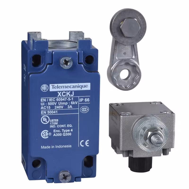 Schneider Electric XCKJ50511, Cavo, 1,5 m/s, Zamak, Kov, IP66, 40 mm, 44 mm