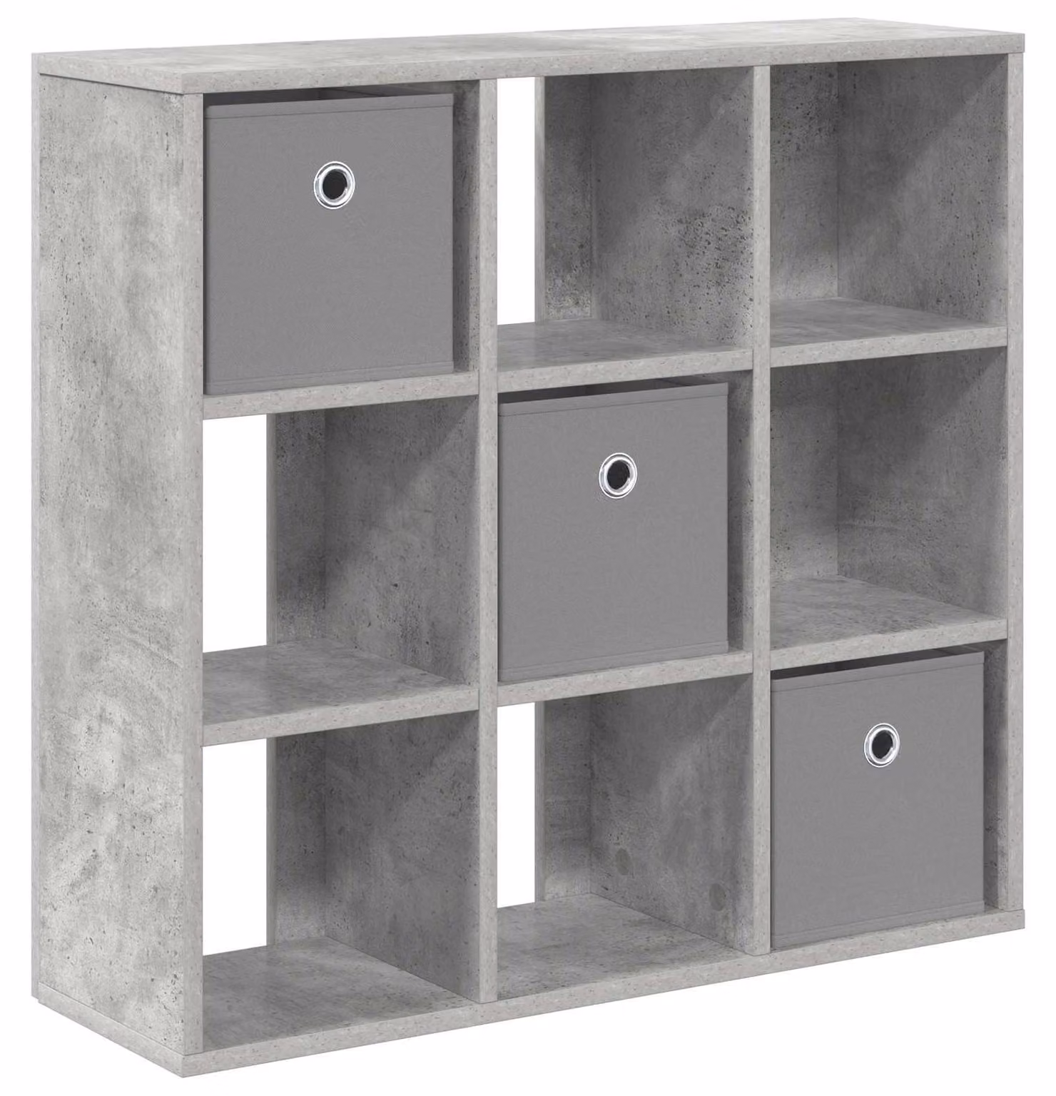 Credenza con cassetto Grigio cemento 73,5 x 24 x 69,5 cm